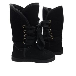 UGG Black Lace Up Boots